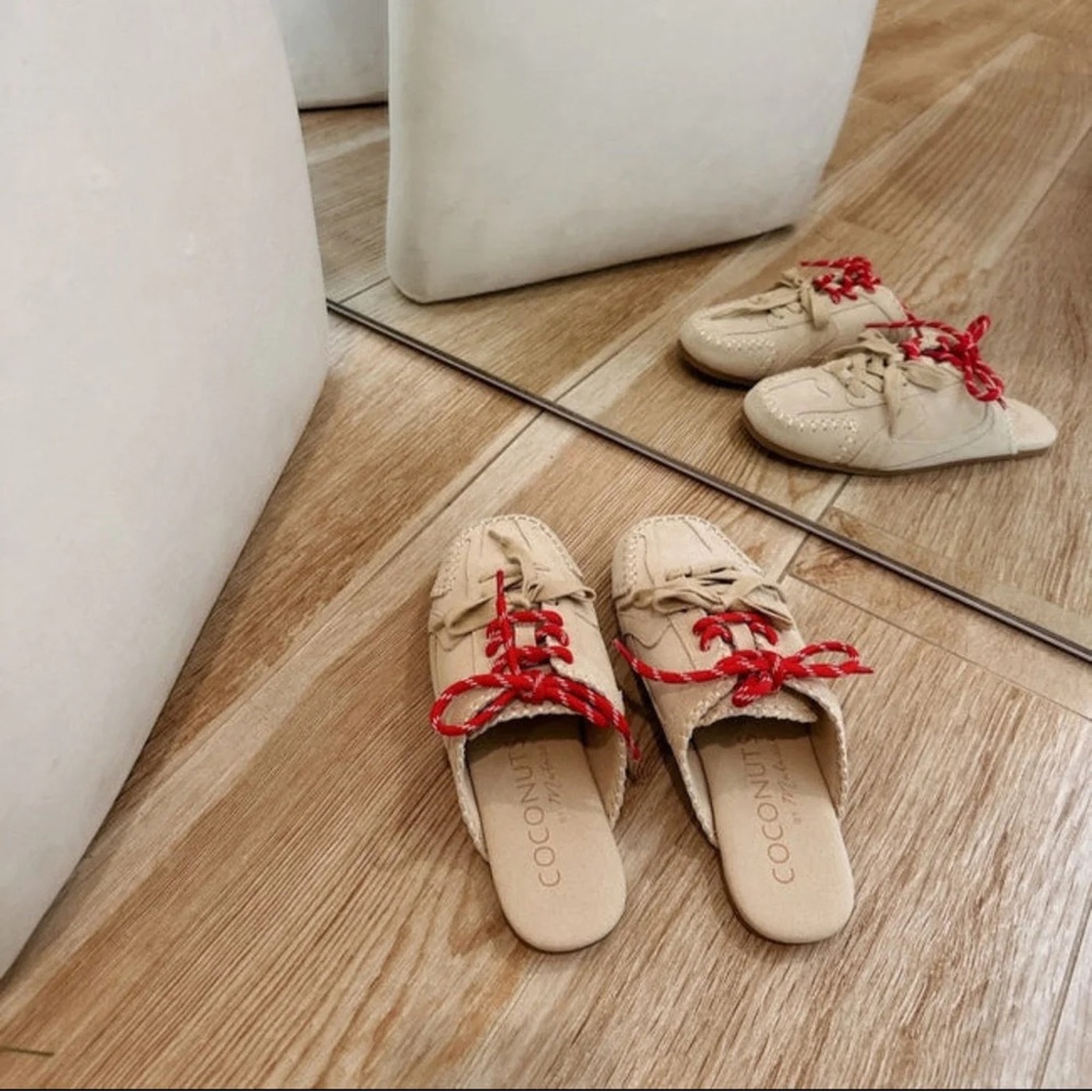 Devy natural suede slip on